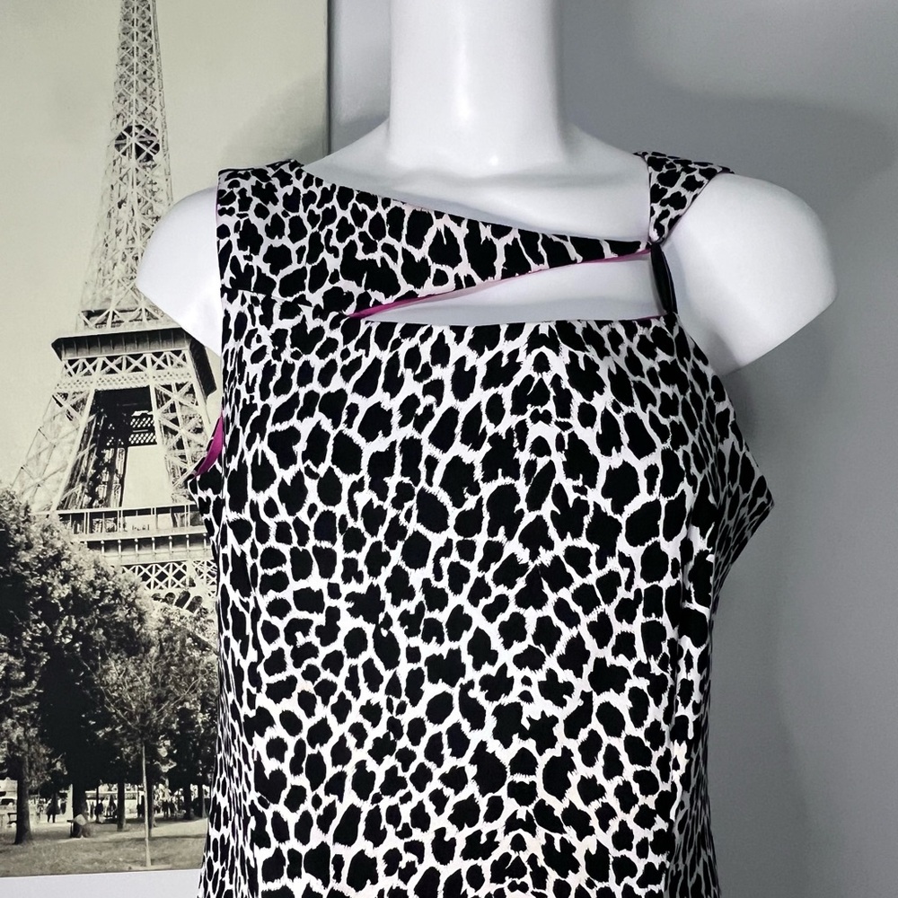 Robbie Bee Black and White Midi Dress